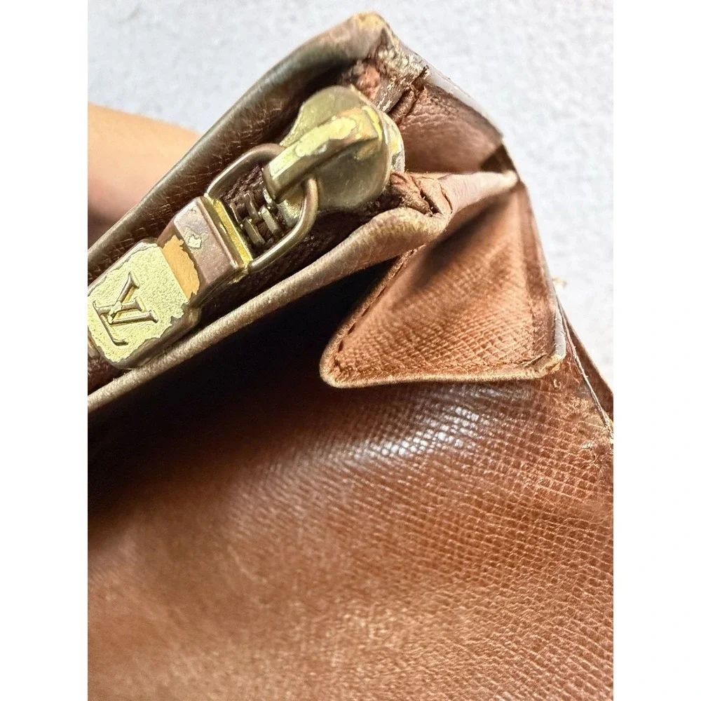 Vintage Louis Vuitton Wallet Portefeuille Monogram Canvas Classic Zipper